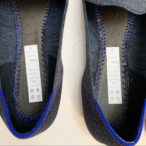 rothy 39 s shoes rothys navy heather loafers poshmark rothys size chart